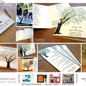 Grandfather Oak Tree Wedding Invitations, Sample, Customized image 5