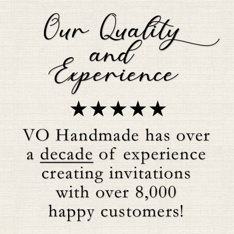 PRICING, VO Handmade Invitations image 9