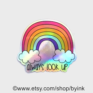 Holographic Rainbow Vinyl Sticker, Laptop Decal, Cars, Vehicles Notebook Stickers, high quality waterproof weatherproof die cut vinyl image 1