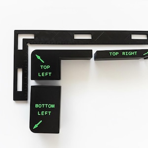 xTool S1 Honeycomb Alignment Set: Precision Positioning Brackets for Laser Bed + Honeycomb Guide Square