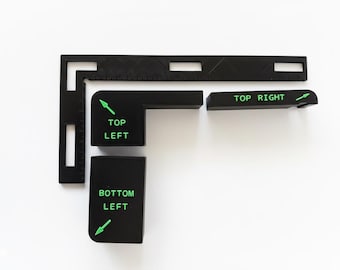 xTool S1 Honeycomb Alignment Set: Precision Positioning Brackets for Laser Bed + Honeycomb Guide Square
