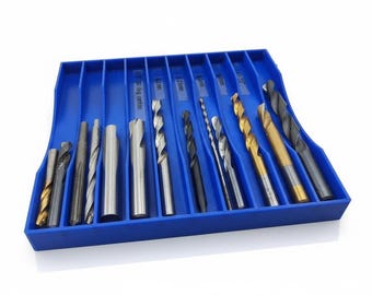 Large Modular End Mill Storage Tray - Organize & Protect Milling Bits Set 2