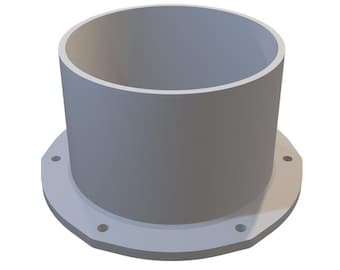 Dust Collection Flange Mount | 2.5" to 8" Port Adapters & Hose Connectors