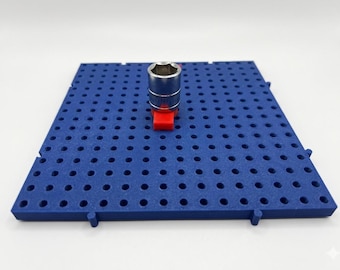 Tool Organizer Socket Stud for ToolGrid Style Panels – Grid Panel Socket Holder