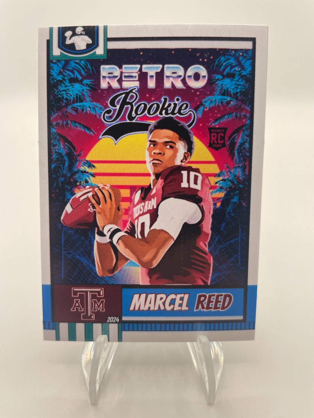 Marcel Reed Sticker Marcel Reed Custom Rookie (RC) Trading Art Card AGGIES **buy 2 Get 1 ...
