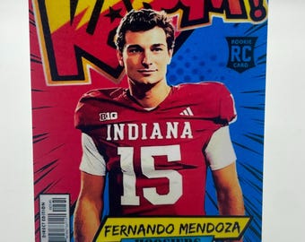 Fernando Mendoza Custom Rookie (RC) Trading Art Card HOOSIERS **Buy 2 get 1 FREE**