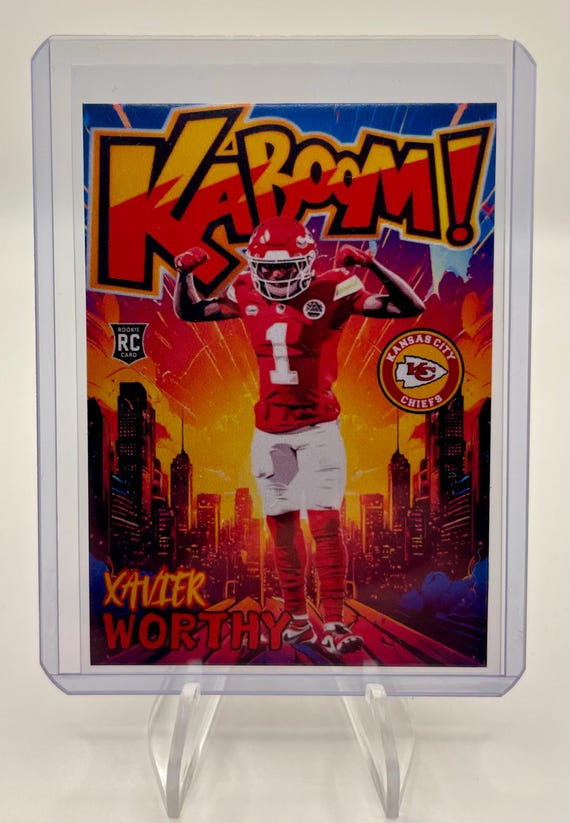 Xavier Worthy Rookie (RC) Custom Art Trading Card Chiefs **buy 2