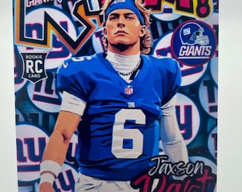Jaxson Dart Custom Rookie (RC) Trading Art Card GIANTS **Buy 2 Get 1 FREE**
