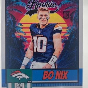 Bo Nix Custom Rookie (RC) Trading Art Card BRONCOS **Buy 2 Get 1 FREE**