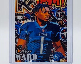 Cam Ward Custom Rookie (RC) Trading Art Card TITANS **buy 2 Get 1