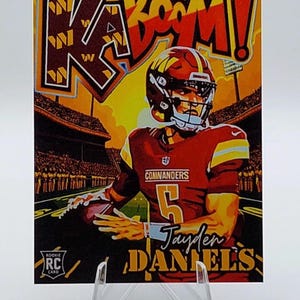 Jayden Daniels Custom Rookie (RC) Trading Art Card COMMANDERS **Buy 2 get 1 FREE**