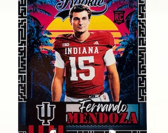 Fernando Mendoza Custom Rookie (RC) Trading Art Card HOOSIERS **Buy 2 get 1 FREE**
