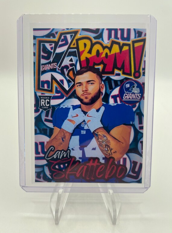 Cam Skattebo Custom Rookie (RC) Trading Art Card GIANTS  display picture 3