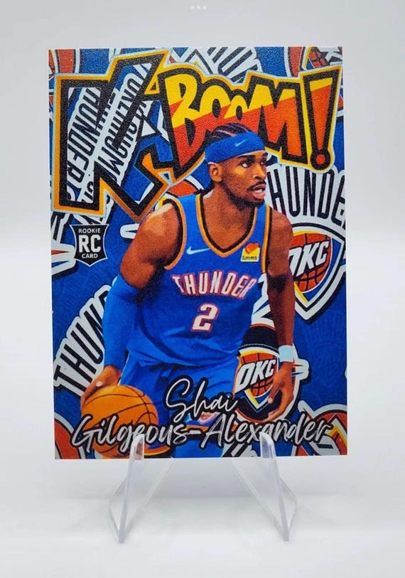 Shai Gilgeous-alexander Custom Rookie (RC) Trading Art Card OKC