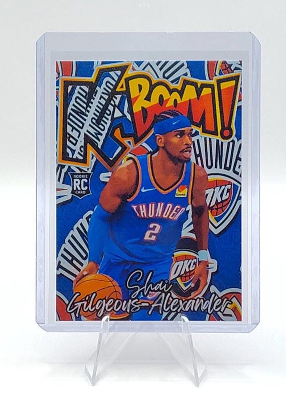 Shai Gilgeous-alexander Custom Rookie (RC) Trading Art Card OKC