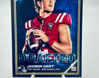 Jaxson Dart Custom Rookie (RC) Trading Art Card GIANTS **Buy 2 Get 1 FREE**