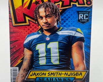 Jaxon Smith-Njigba Rookie (RC) Custom Art Trading Card  **Buy 2 Get 1 FREE**