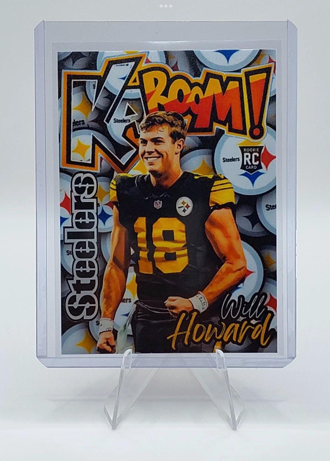 Will Howard Custom Rookie (RC) Trading Art Card STEELERS **buy 2