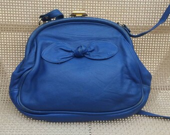 Cobalt blue purse | Etsy UK