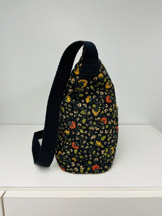 Quilted Floral Cotton Shoulder Bag - image 3