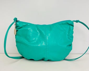 Retro Bright Green Vinyl Shoulder Bag by SARNE