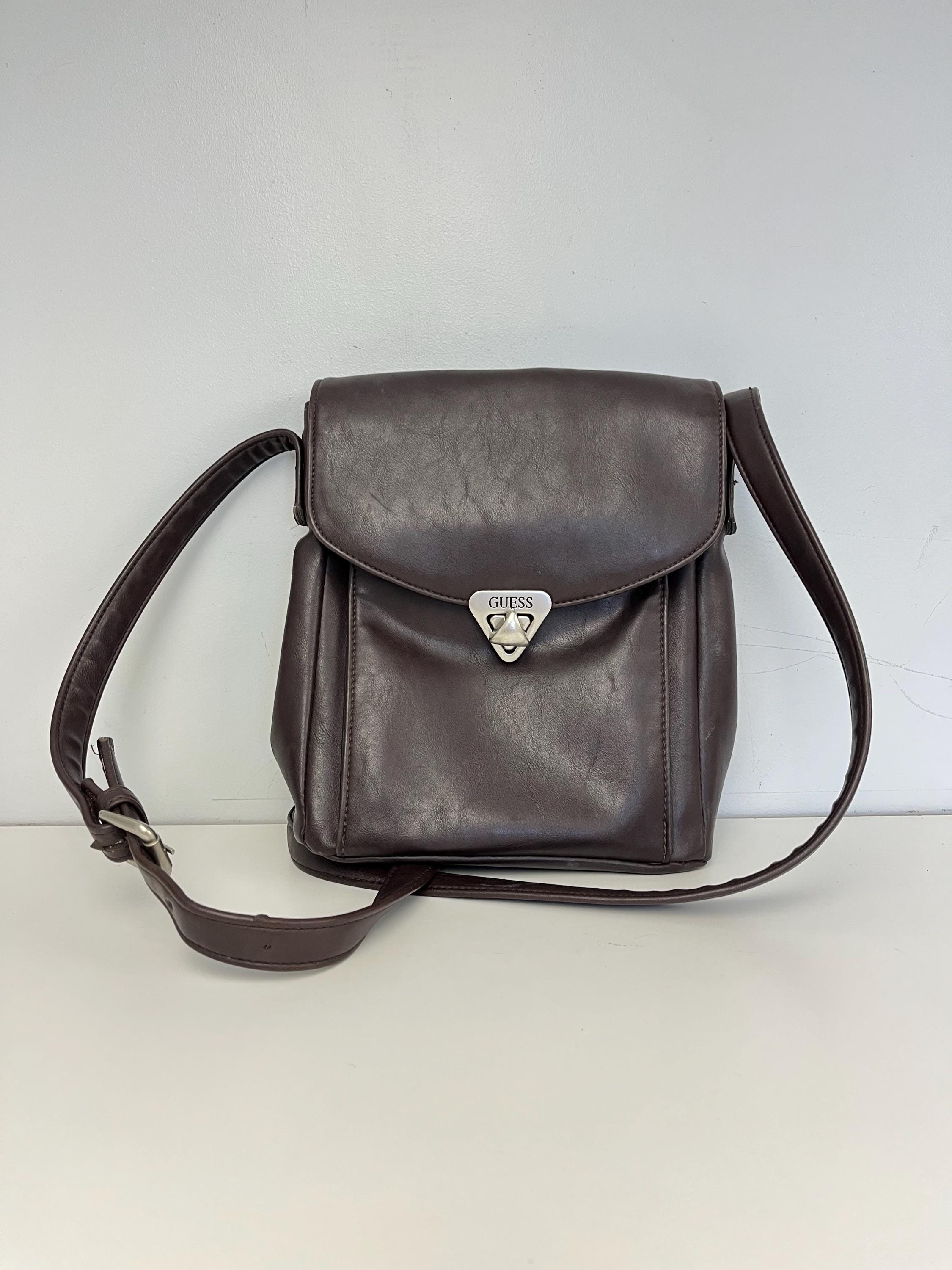 Brown Leather Y2k Bag - Etsy