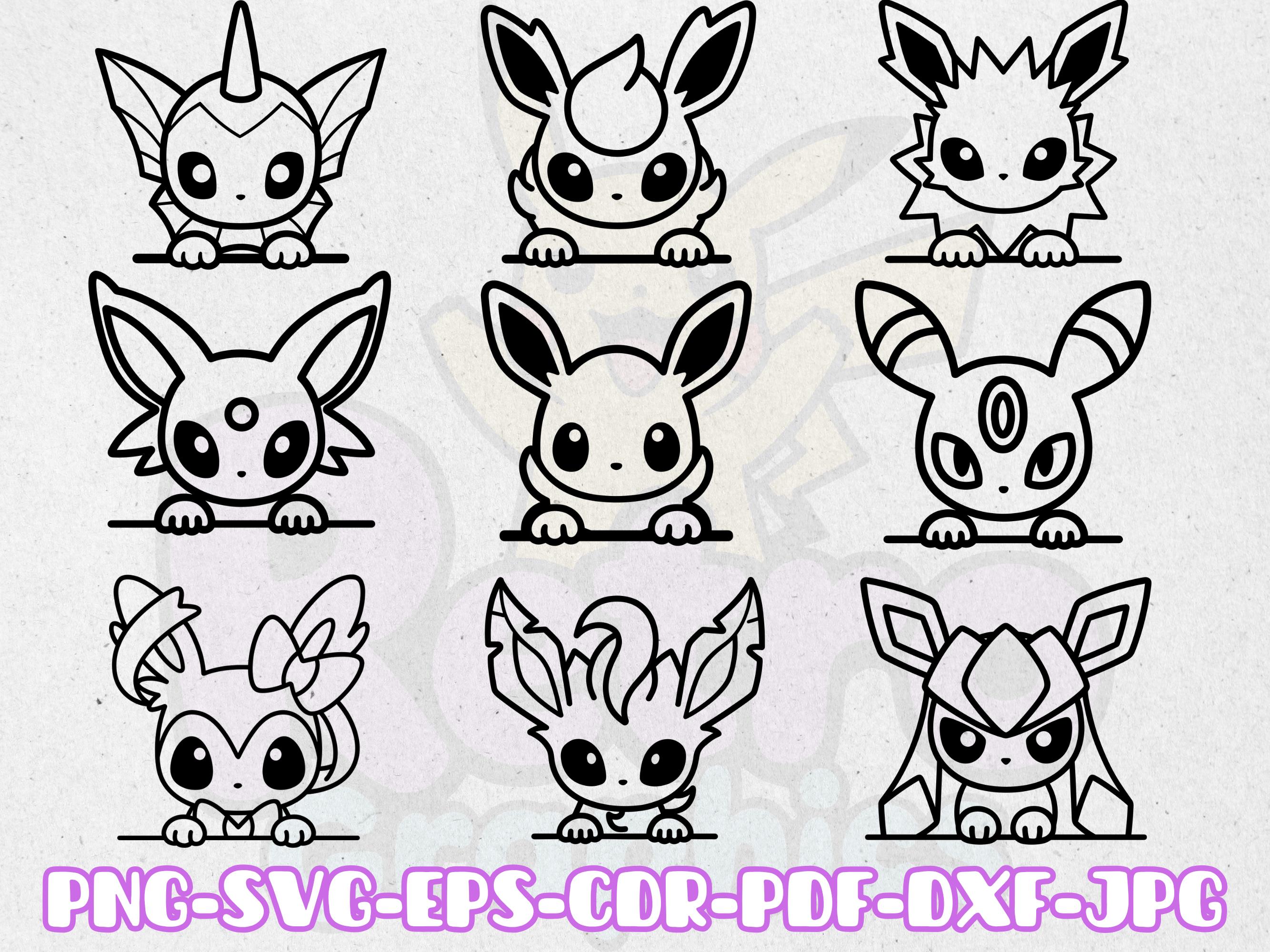Evolución eevee - Etsy México, image size:2667x2000