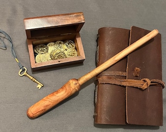 Handgefertigter Zauberstab - 31 cm langer Sedona Red Zauberstab mit robustem Griff und Tung Oil Finish