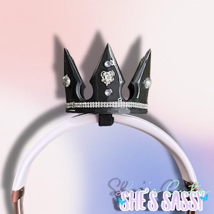 3D Printed Gamer Crown for Headsets: Resin Finish, Cosplay Accessory
