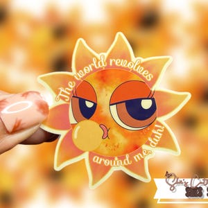 Sassy Sun Sticker: Funny Laptop Decal, Water Bottle Accessory