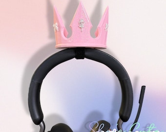 3D Printed Gamer Crown: Glitter Headset Accessory