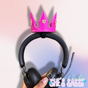 3D Printed Gamer Crown: Glitter Headset Accessory