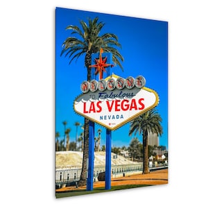 Letrero emblemático de Las Vegas, foto de viaje de Nevada, foto de Las Vegas, Las Vegas icónica, atracción famosa de Las Vegas, arte mural de Nevada