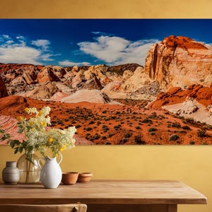 Majestic Valley of Fire State Park, Nevada Desert Landscape Print