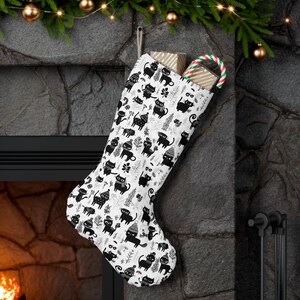 Whimsical Cat Christmas Stocking - Unique Holiday Décor, Pet Lover Gift, Cute Home Accent, Fun Stocking Stuffer, Feline-Themed Decoration