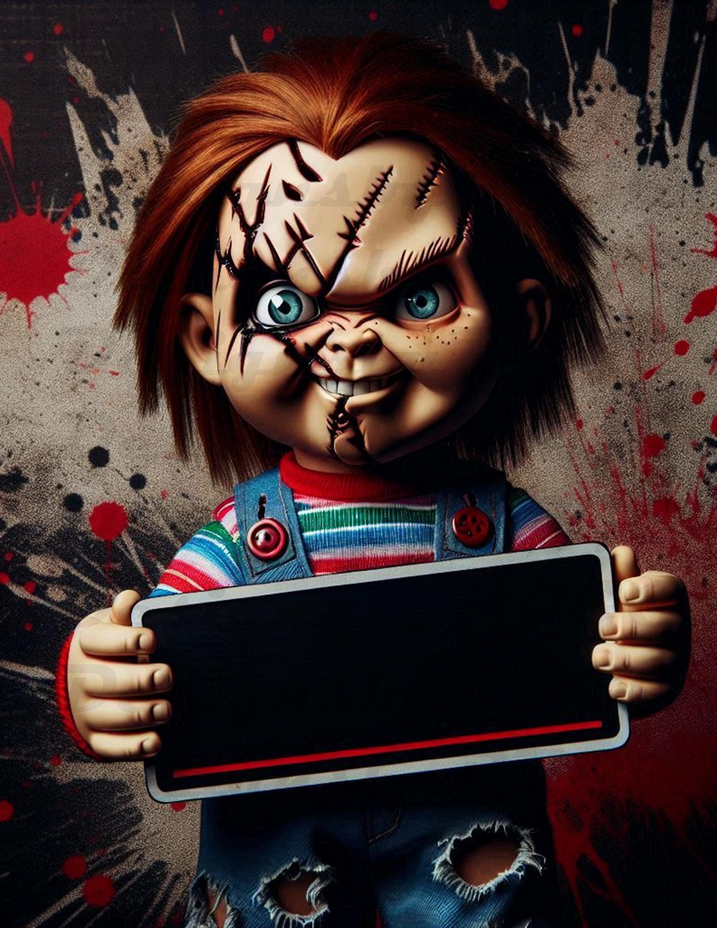 DIGITAL Chucky Halloween Trick or Treat Bag Customizable Png File