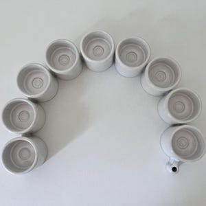 Set of 9 IKEA PS Interlocking Candle Holders – Ehlén Johansson Porcelain Design – Modular Scandinavian Minimalism, 1999