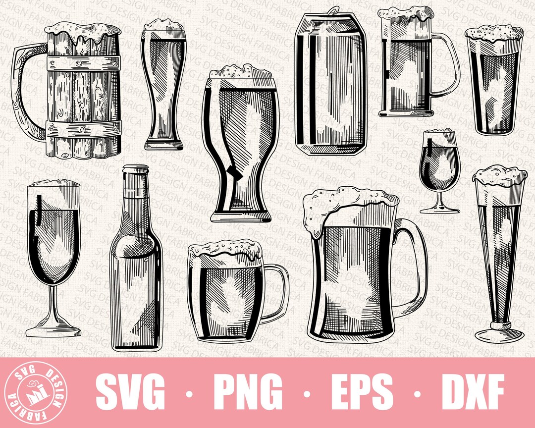 Beer Mug Svg / Wine Bundle Svg / Alcohol Svg Beer Png / Wind and Beer ...