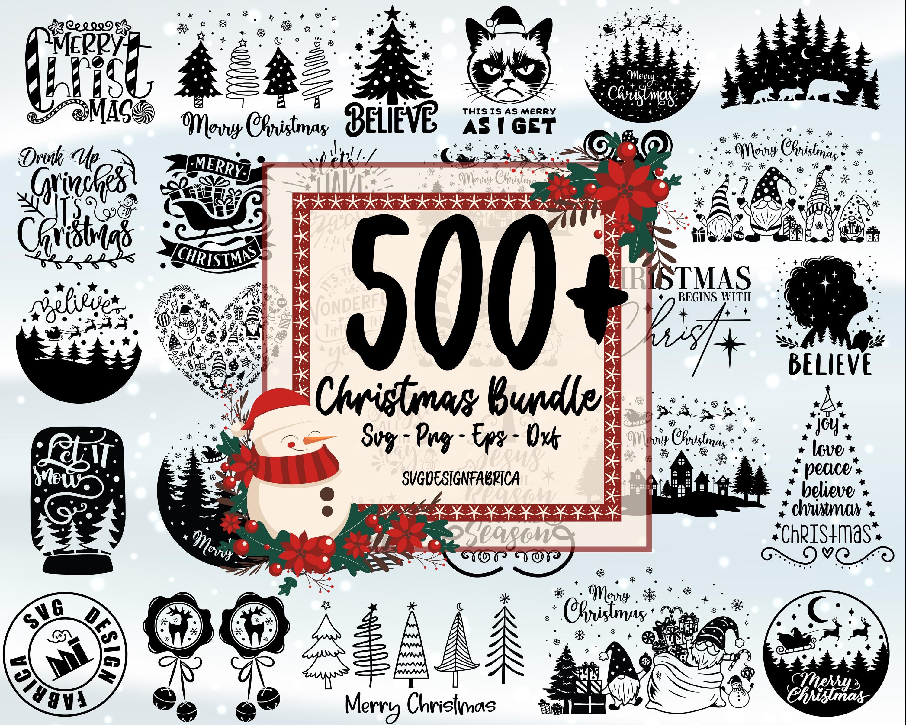 500+ Christmas Svg Bundle / Winter Svg / Santa Svg / Holiday Merry ...