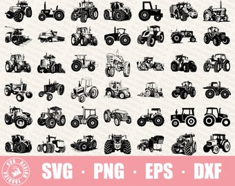 Tractor SVG Bundle / Tractor PNG Bundle / Tractor Clipart / Tractor SVG Cut Files for Cricut / Tractor Silhouette / Truck Svg / Farm Svg