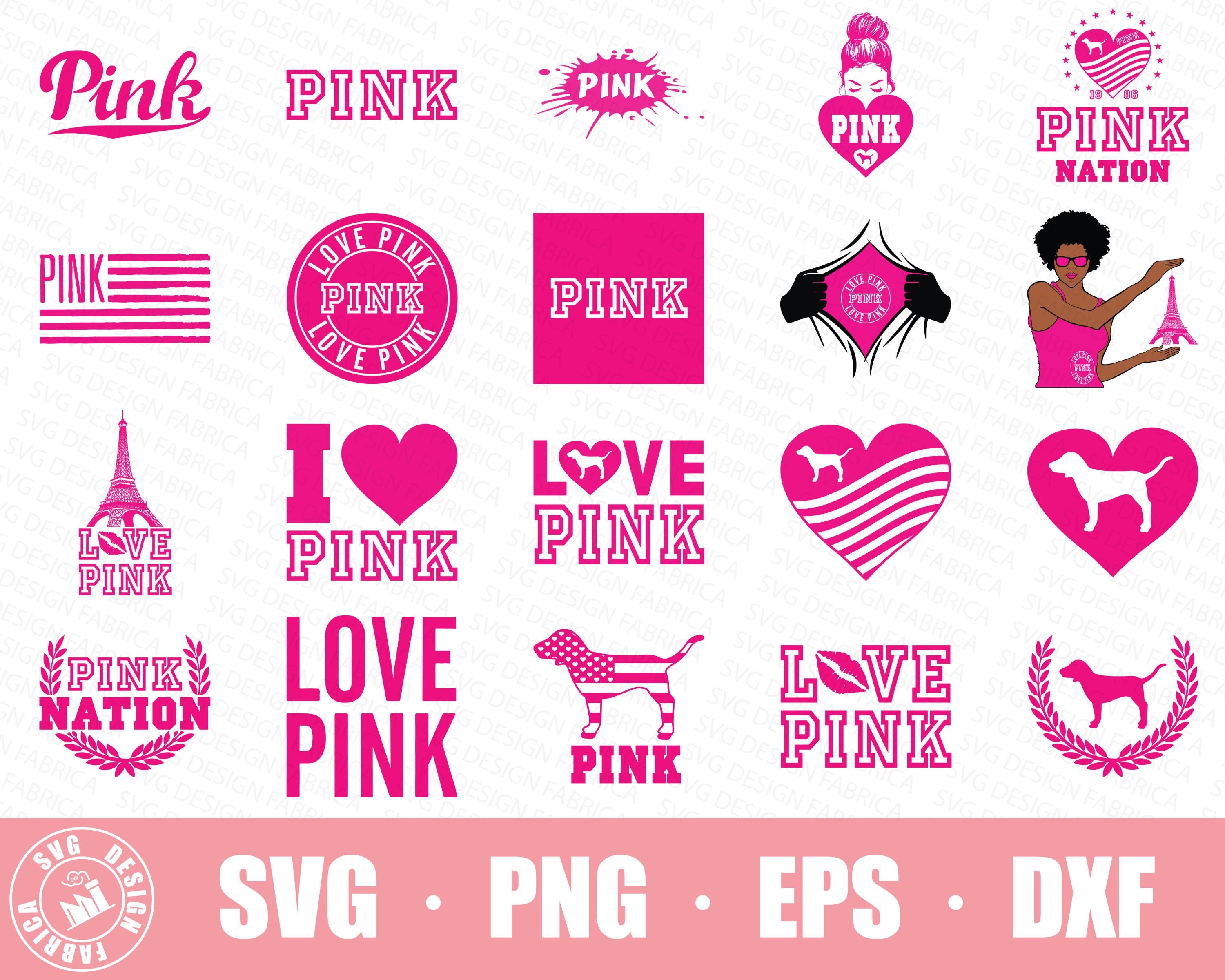 Pink String Svg Love of Pink Svg Bundle / Girl Pink Nation Png / A Pink Dog Svg ...