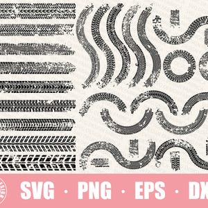 Tire Track Patterns Svg / Monster Truck Tire Silhouette Svg / Tractor Bike Mud / Wheel Tread Svg / Motorcycle Digital Cut File