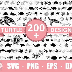 Turtle Svg / Turtle Png / Turtle Outline Svg / Sea Turtle Svg / Cricut Sea Turtle Svg / Silhouette Sea Turtle Svg / Silhouette Laser