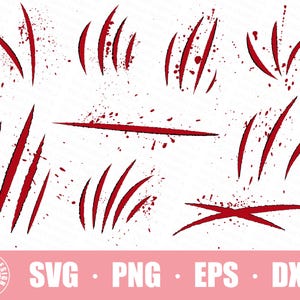 Claw SVG Bundle / Claw Png Bundle / Claw Clipart / Dino Claw / Marks Svg / Scratch Svg / Claw Marks Svg / Sublimation Scratches Clip Art