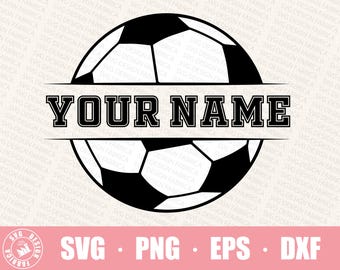 Soccer Svg / Soccer Ball Monogram Svg / Soccer Designs / Soccer Team Svg / Soccer Ball Svg / Cut File For Cricut / Silhouette Png Dxf