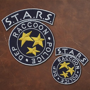 Resident Evil STARS-märke Broderat - S.T.A.R.S. Raccoon City polisdepartementmärke