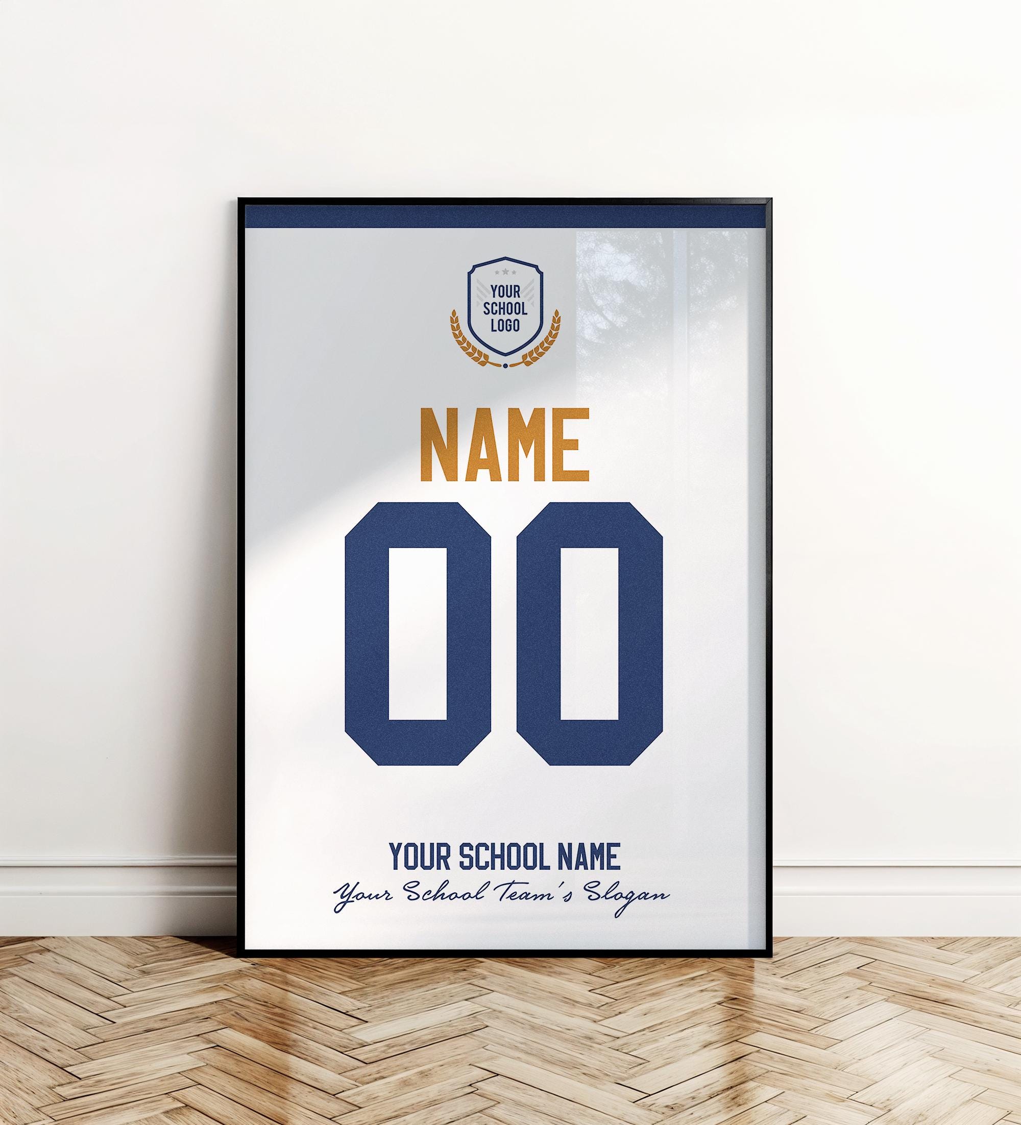 Discover Custom College-High School Team Jersey Poster, Personalized School Jersey, Custom Name & Number College-High School Jersey