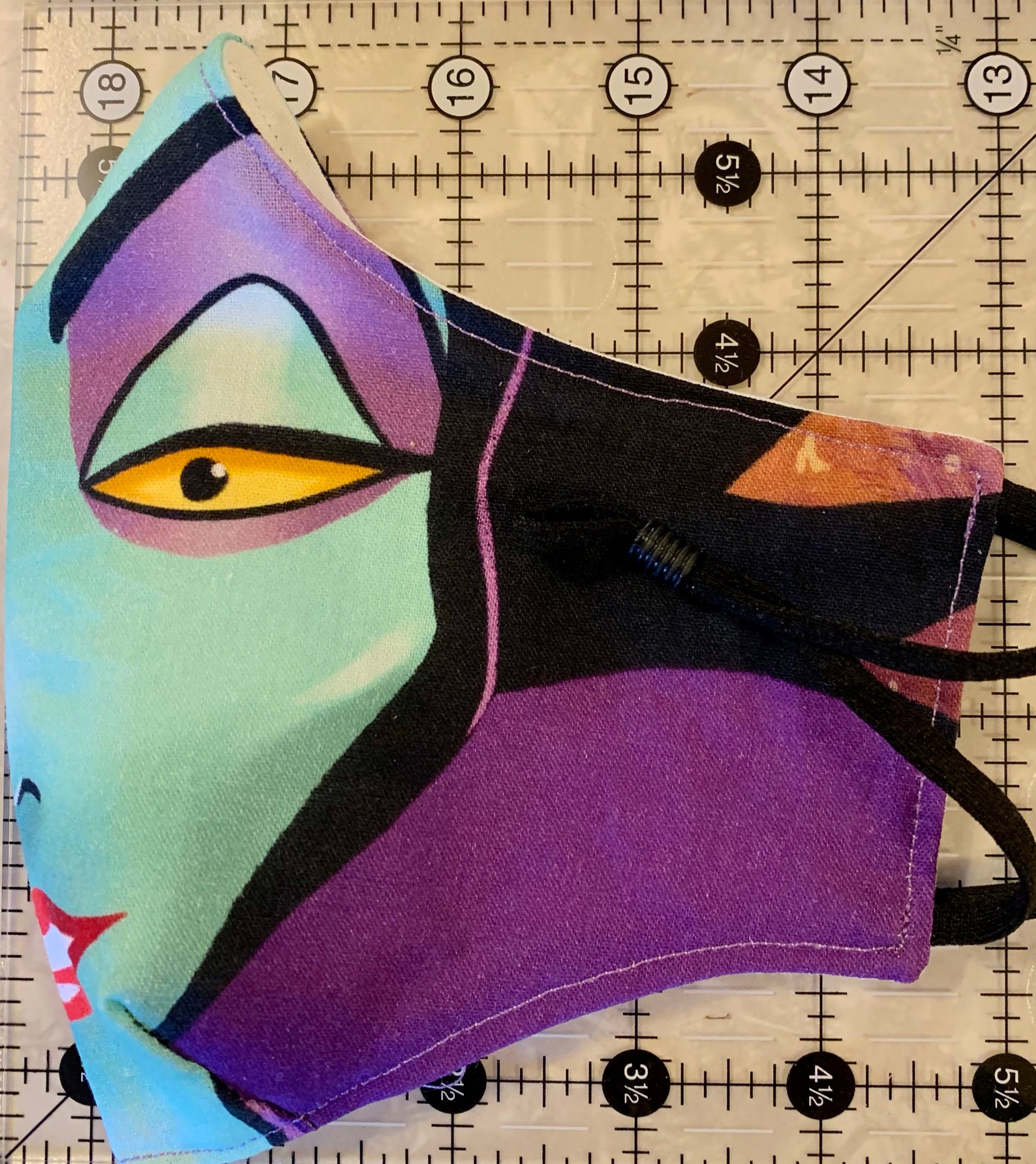 Face Mask. Disney Character Mask Maleficent. Fitted batwing Etsy