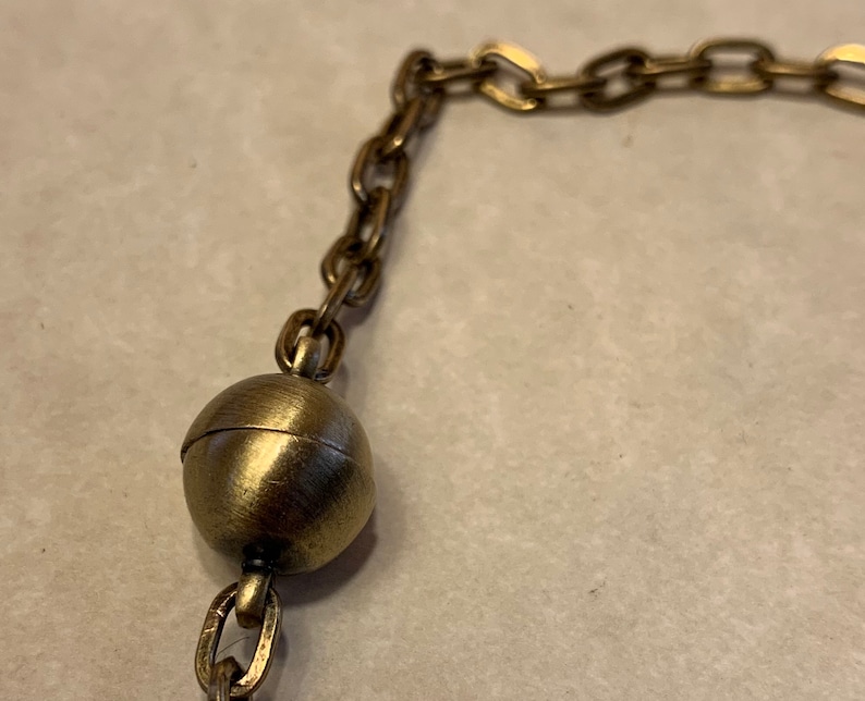 Craftsman Egyptian scarab amulet necklace Brass and blue green African Turquoise vintage and Egyptian Revival pendant.