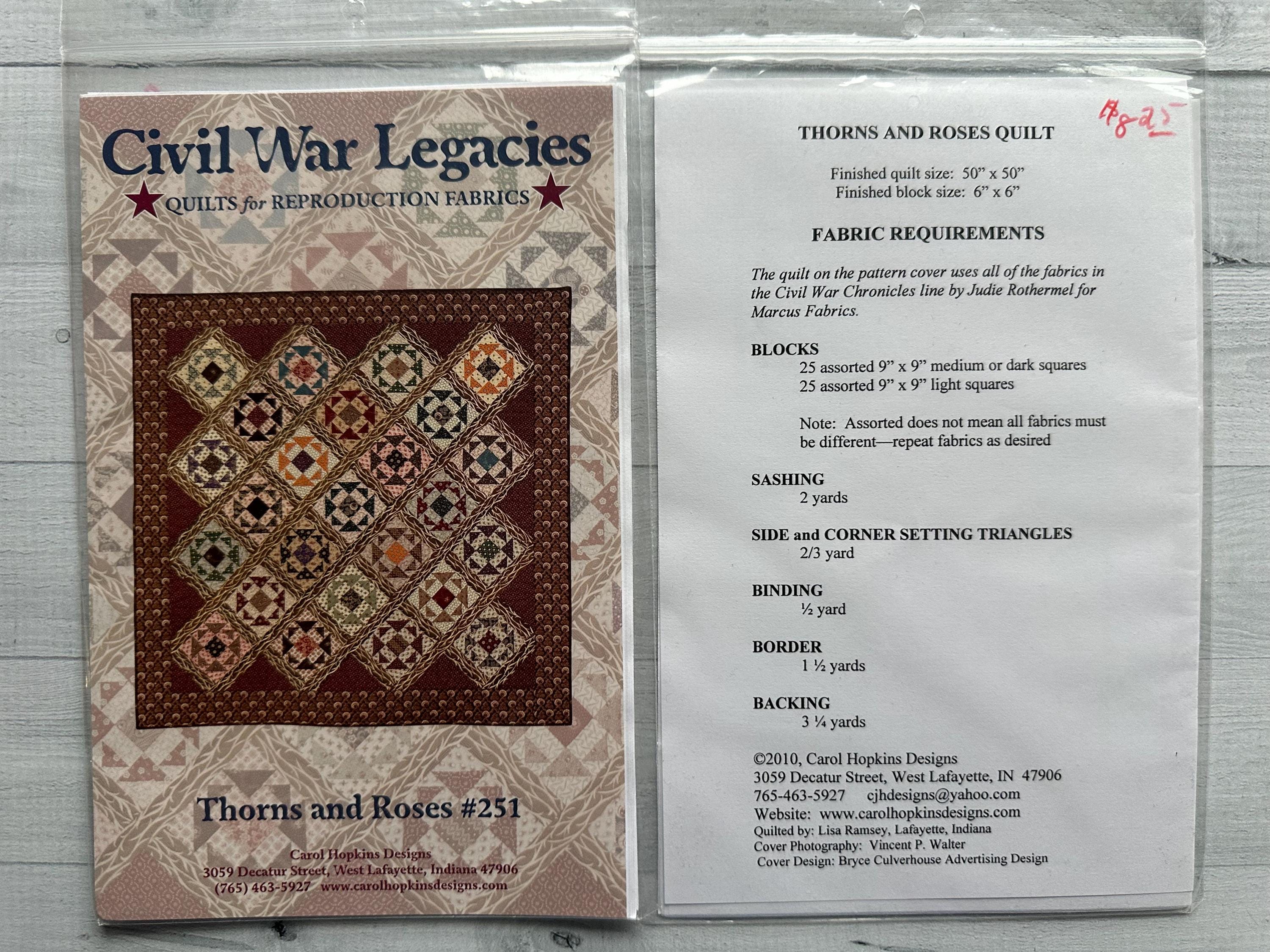 Civil War Legacies Patterns - Etsy